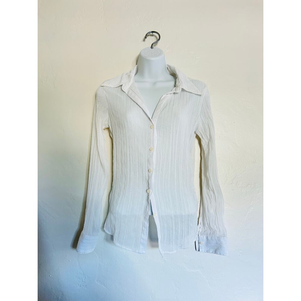 Anxiety White Button down.  Sweater